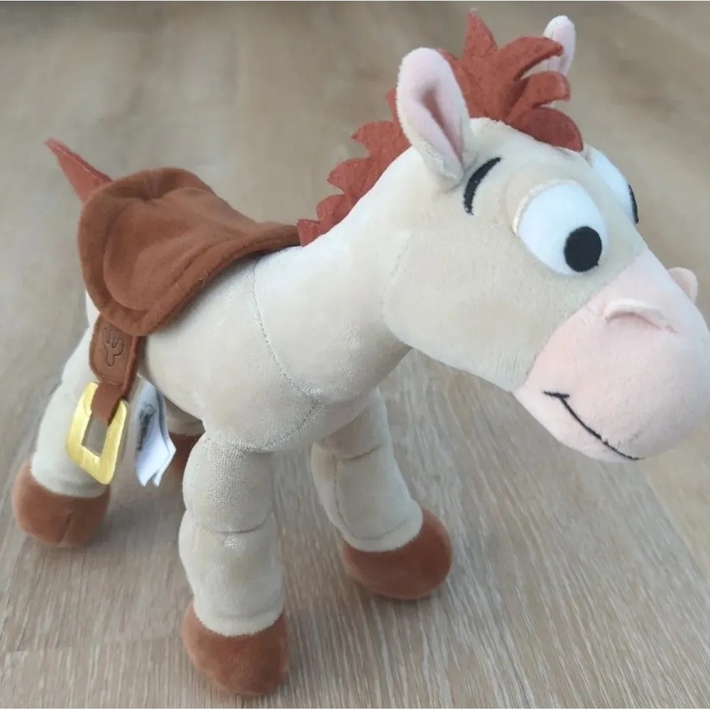 Disney Parks Toy Story BULLSEYE Plush Pixar Poseable Jointed Legs Bendable 11"